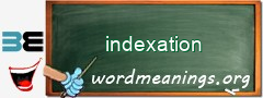 WordMeaning blackboard for indexation